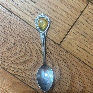 Silver Souvenir Spoon with Gold South Carolina Emblem